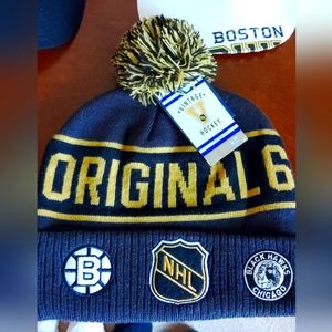 Bruins hockey winter hat